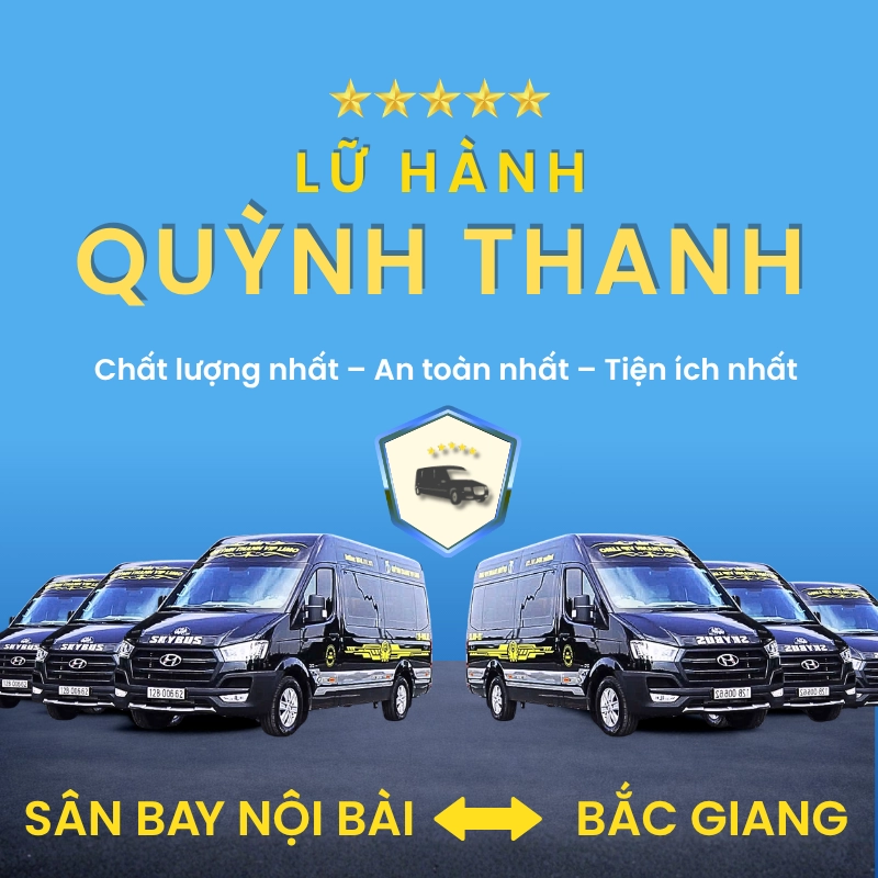 Đặt xe sân bay Nội Bài <-> Bắc Giang