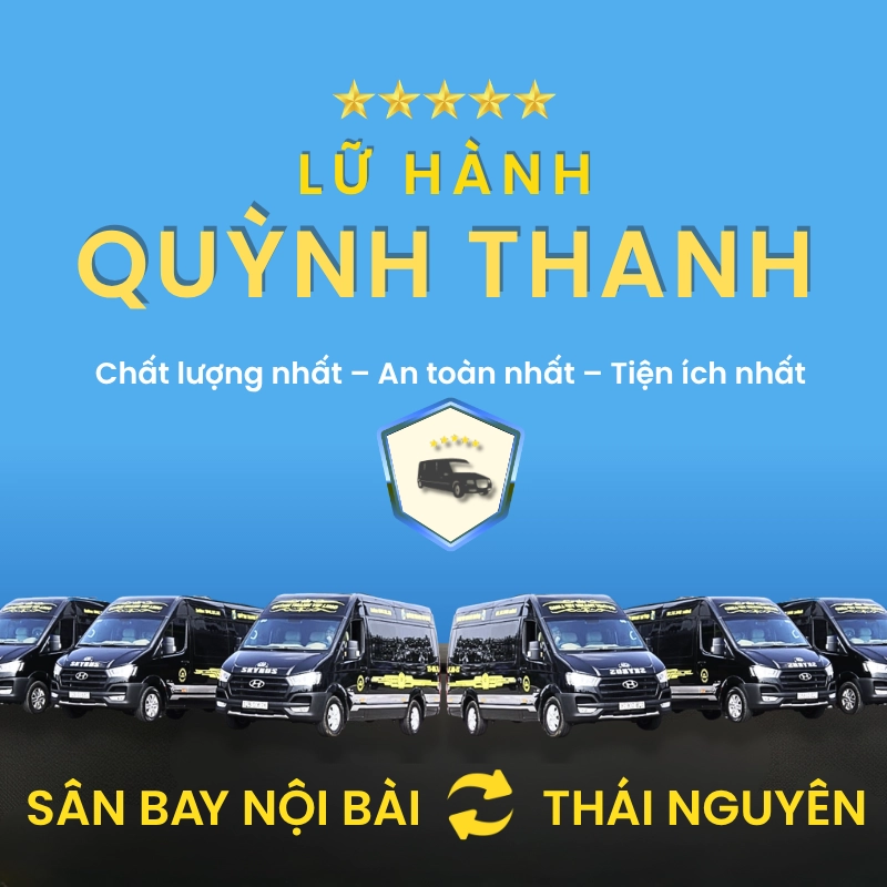 Đặt xe sân bay Nội Bài <-> Thái Nguyên