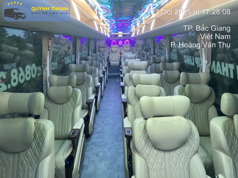 Các tiện ích đa năng của xe Quỳnh Thanh Limousine