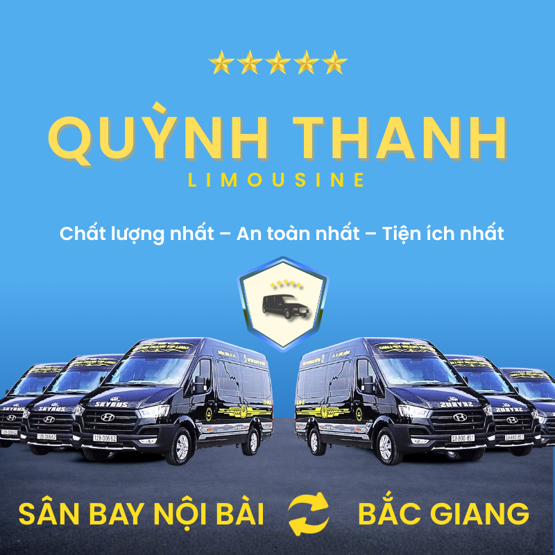 Đặt xe sân bay Nội Bài <-> Bắc Giang