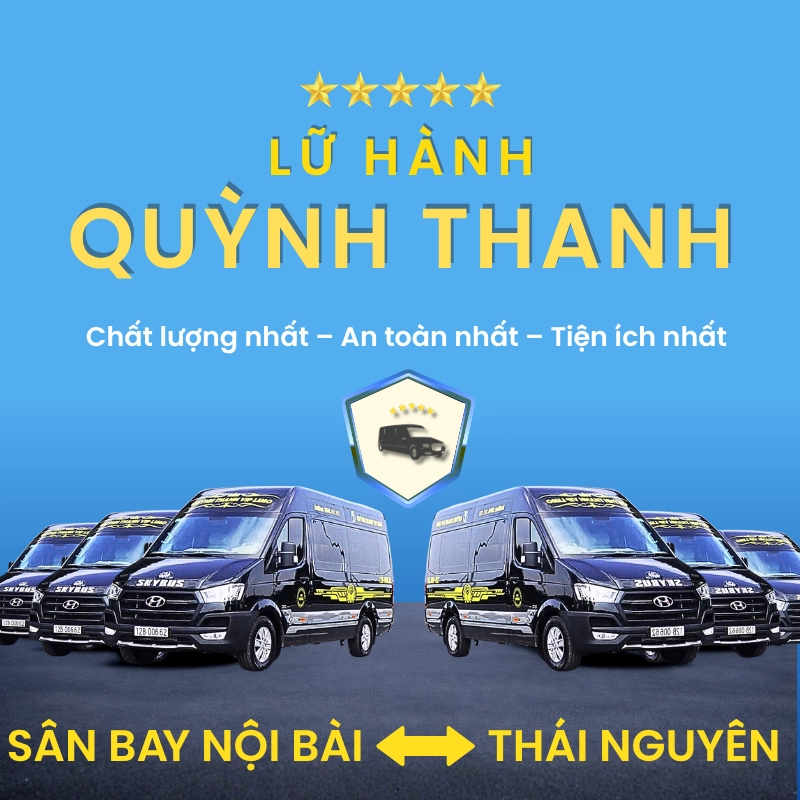 Đặt xe sân bay Nội Bài <-> Thái Nguyên