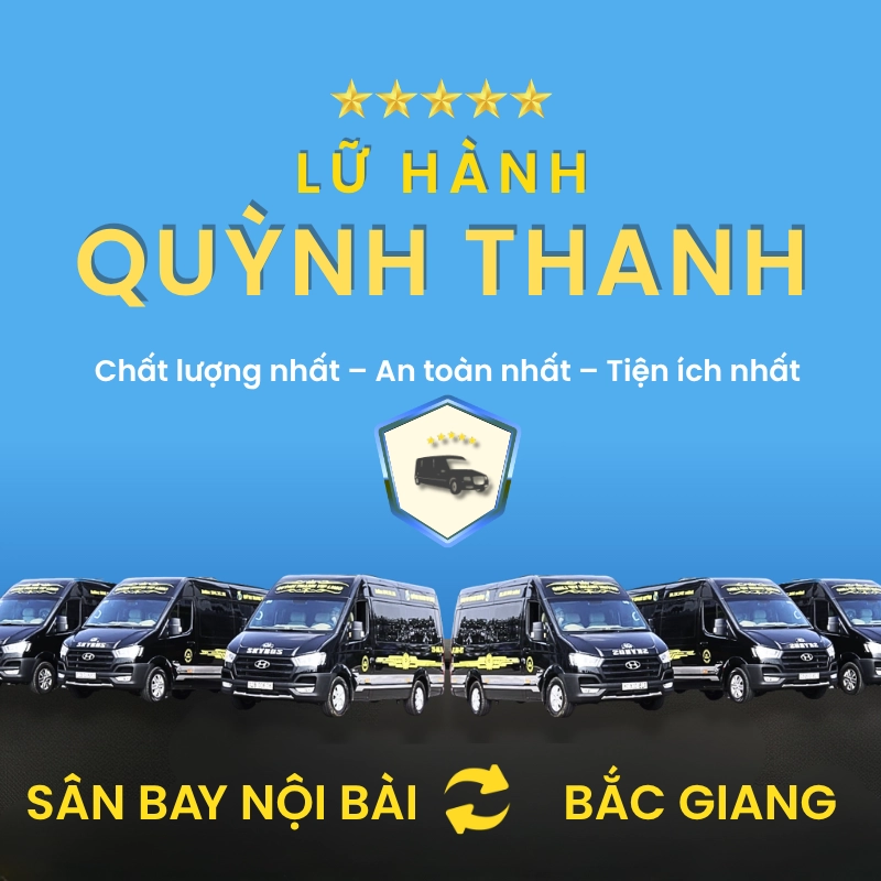 Đặt xe sân bay Nội Bài <-> Bắc Giang