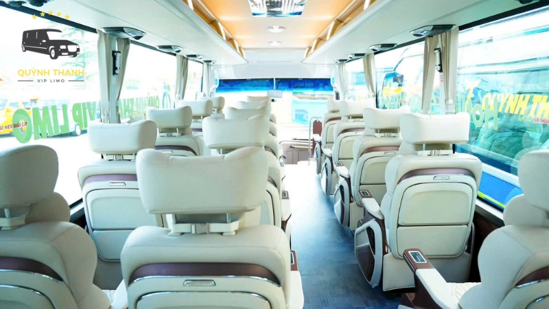 Tiện ích đi kèm trên xe Quỳnh Thanh Limousine