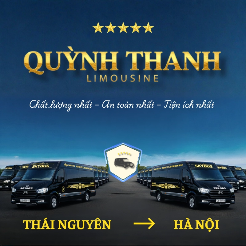 Đặt xe Thái Nguyên -> Hà Nội 